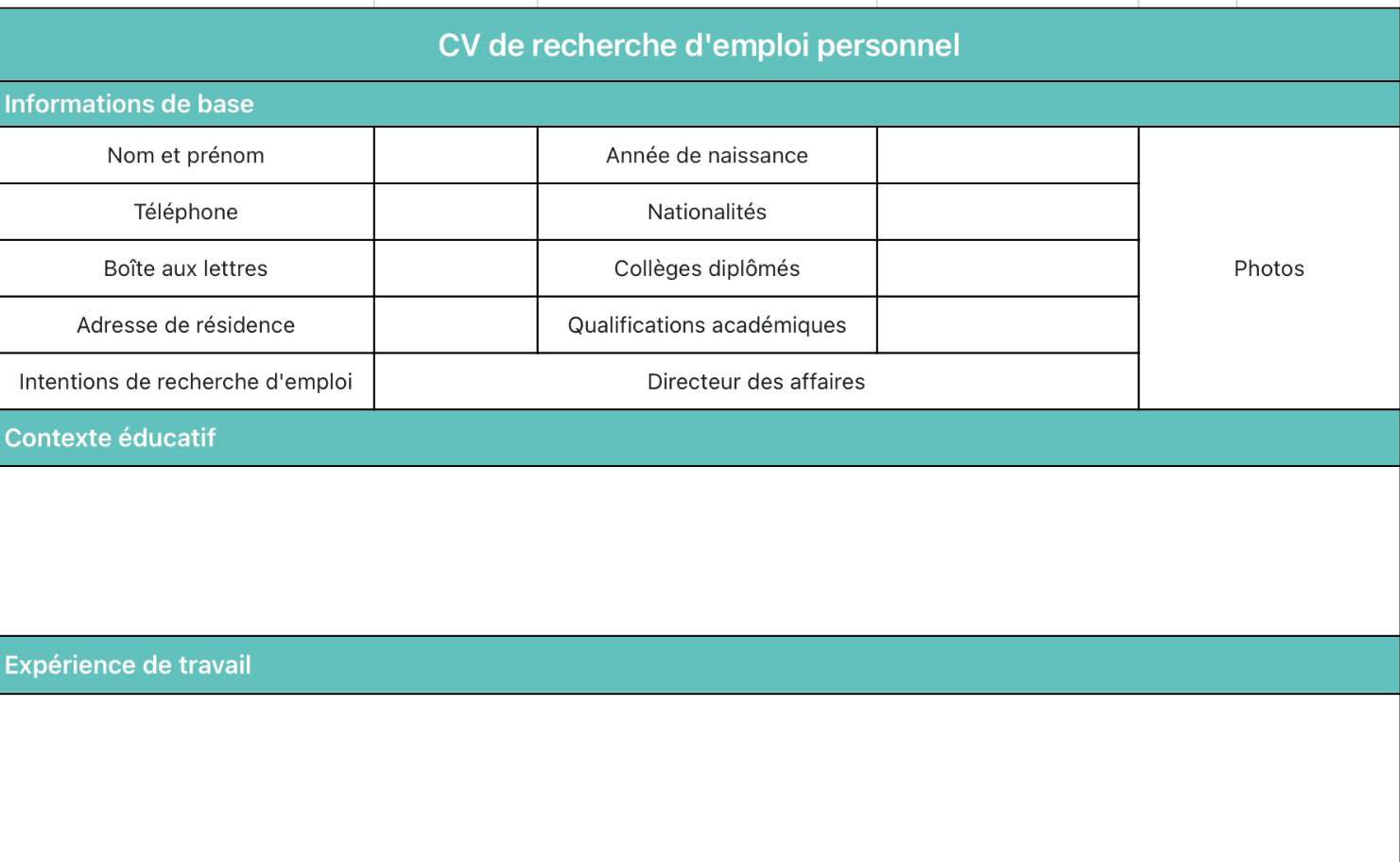 CV personnel cyan